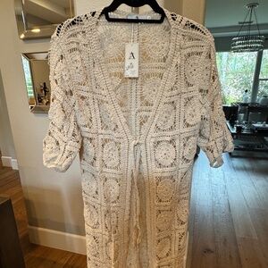AZ BOHO CROCHET CARDIGAN S/M